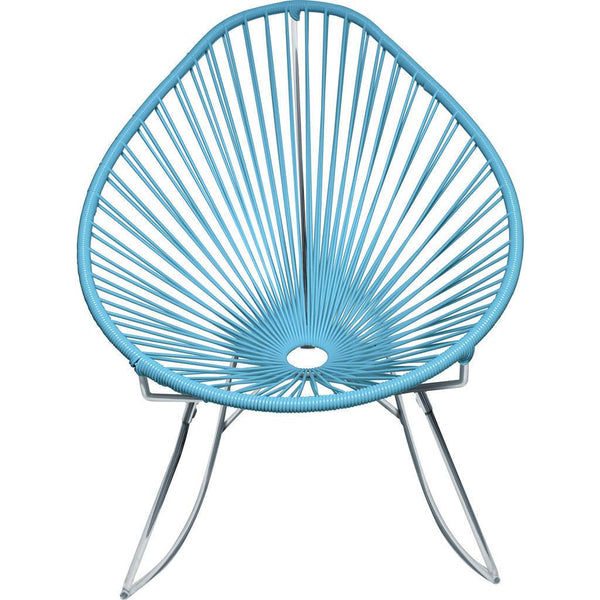 Innit Designs Junior Acapulco Rocker Chair | Chrome/Blue