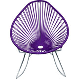 Innit Designs Junior Acapulco Rocker Chair | Chrome/Purple