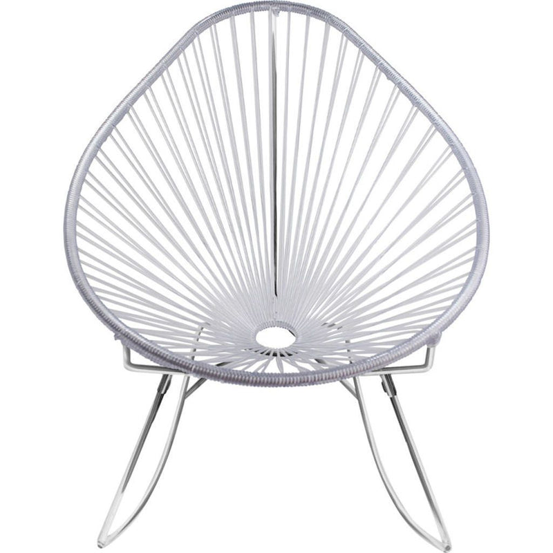 Innit Designs Junior Acapulco Rocker Chair | Chrome/Clear