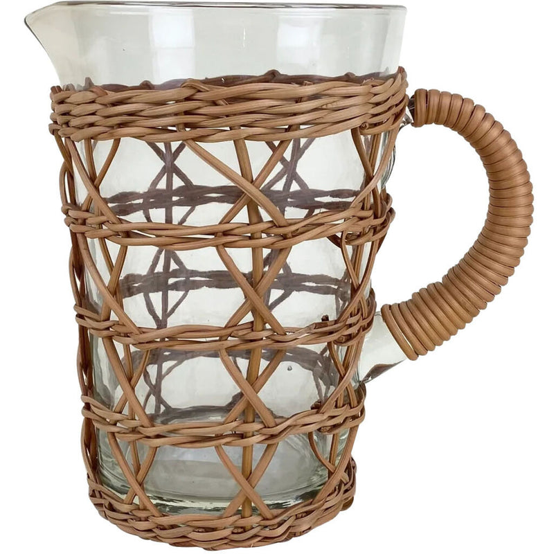 Seagrass Rattan Cage Pitcher