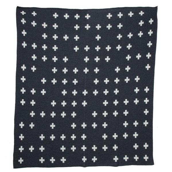 In2green Scattered Cross Eco Throw by Kelly Harris Smith