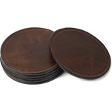 Moore & Giles Leather Coasters | Set Of 6