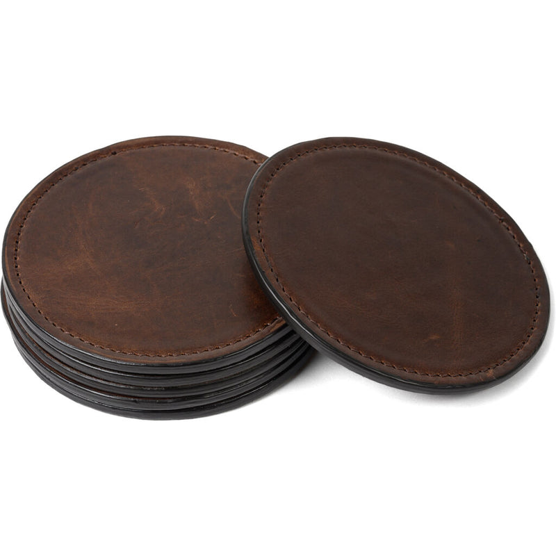 Moore & Giles Leather Coasters | Set Of 6