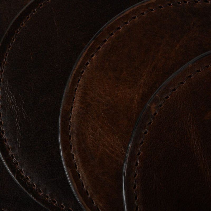 Moore & Giles Leather Coasters | Set Of 6