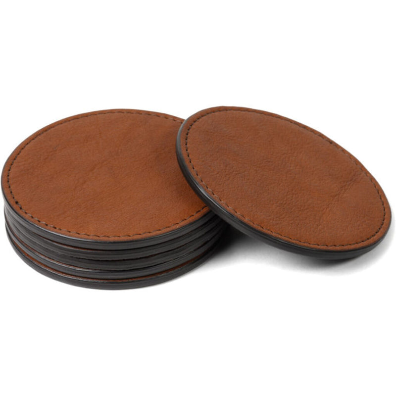 Moore & Giles Leather Coasters | Set Of 6