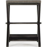 Resource Decor Stanley Side Table | Faux Shagreen