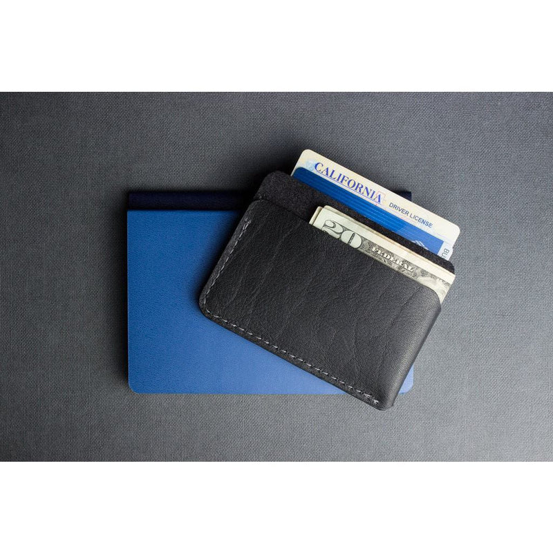 Kiko Leather Triple Pocket Card Case | Black 150