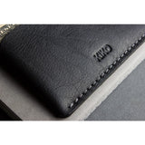 Kiko Leather Triple Pocket Card Case | Black 150