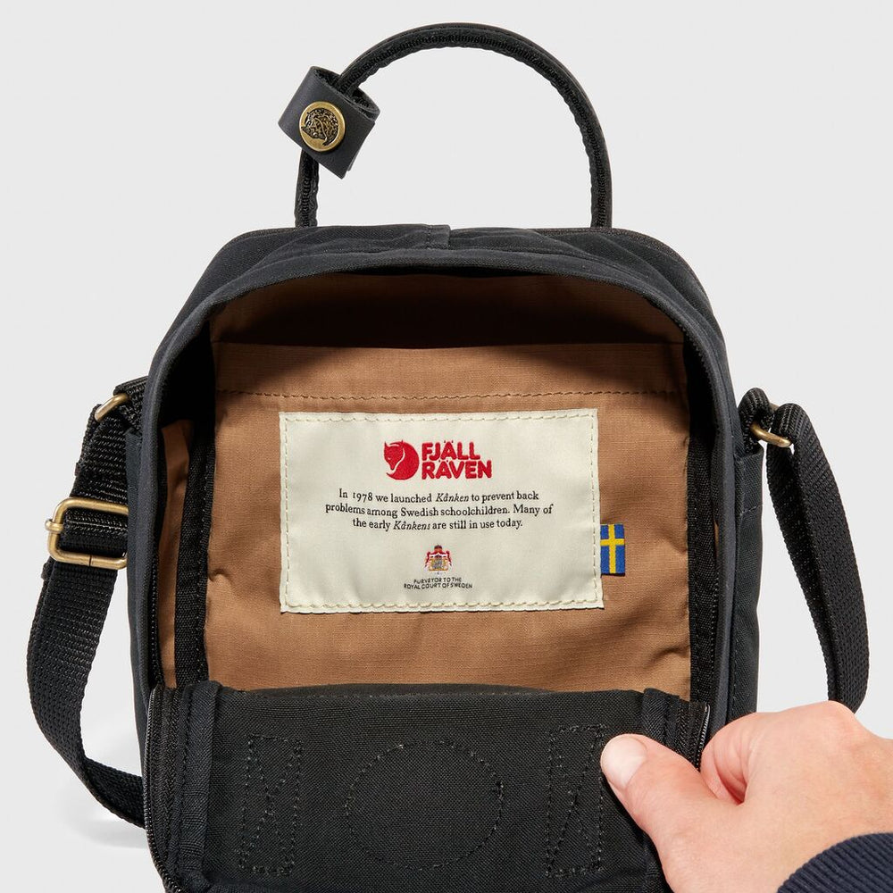 Fjallraven Kanken No. 2 Black Sling Bag | Black – Sportique