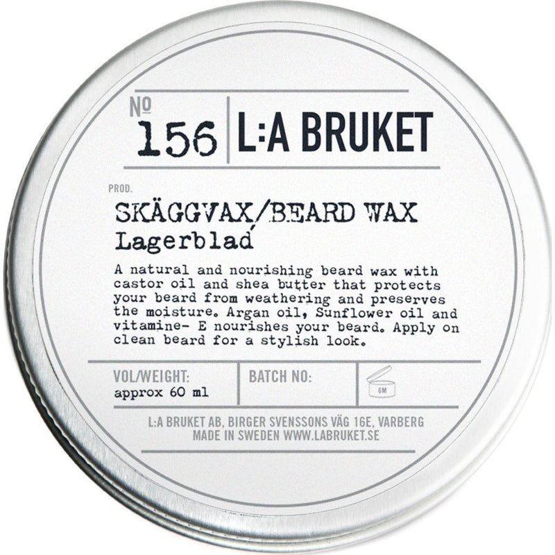 L:A Bruket No 156 Beard Wax | Laurel Leaf 60 ml