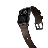 Nomad Modern Apple Watch Strap | Rustic Brown/Black Hardware