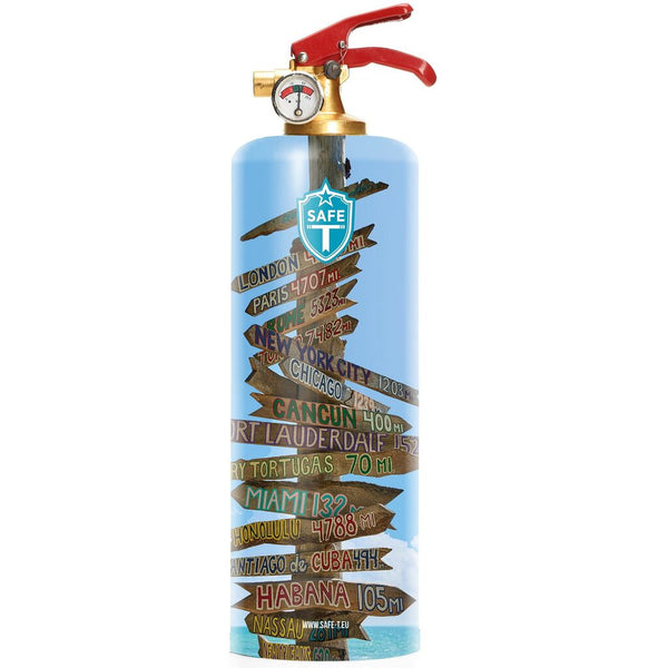 Safe-T Designer Fire Extinguisher | Beach Sign