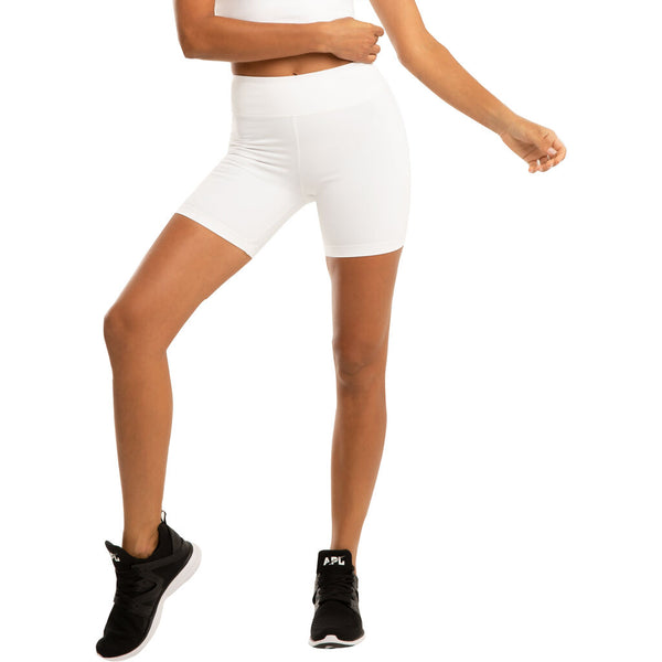 Koral Wonder High Rise Black Out Short | White