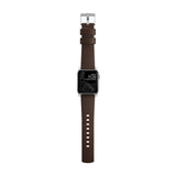 Nomad Modern Apple Watch Strap | Rustic Brown/Silver Hardware