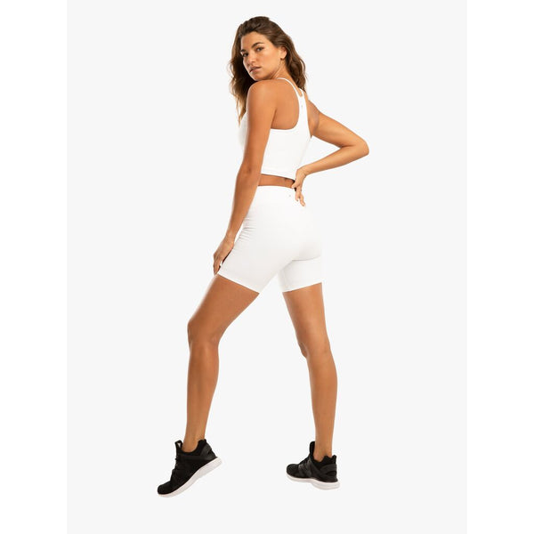 Koral Wonder High Rise Black Out Short | White