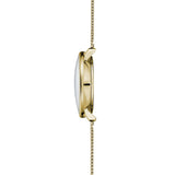 Sternglas Naos Xs Quartz Watch Metal Strap | White Champagne Gold/Milanaise Champagne Gold