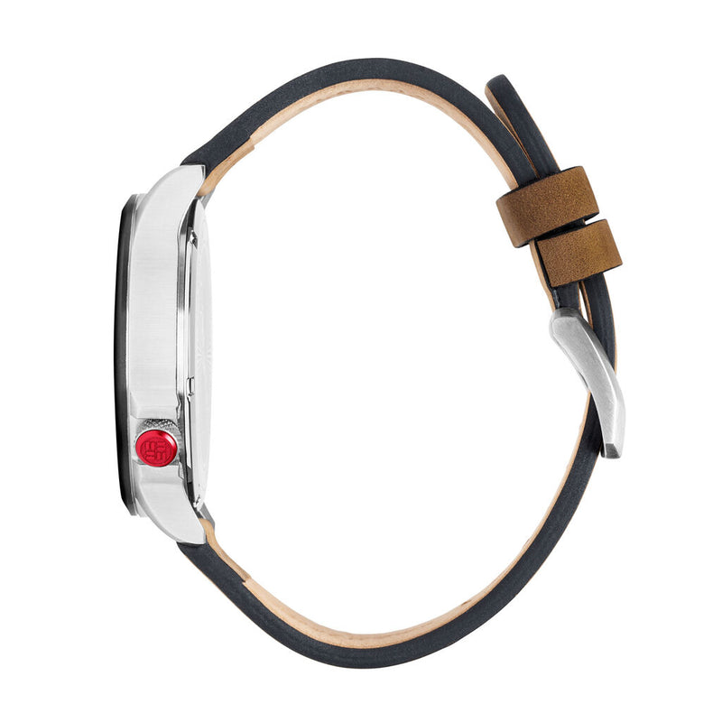 Columbia Collegiate Canyon Ridge Oklahoma Sooners Men's Analog Watch | Saddle Color Leather Strap