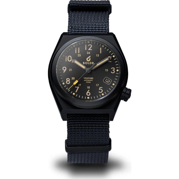 Boldr Venture Titanium Automatic Watch | Black Dawn