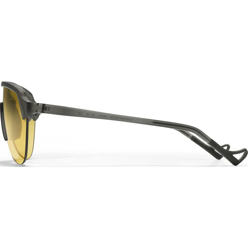 District Vision Nagata Gray Sunglasses | District Sports Yellow