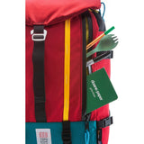 Topo Designs Mountain Pack Backpack | Red/Turquoise