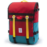 Topo Designs Flap Pack Backpack | Red/Turquoise