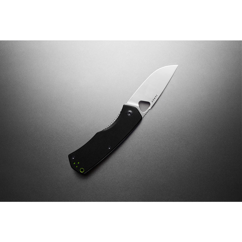 James Knives The Folsom Knife |  Black/Stainless KFOL2001