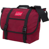 Manhattan Portage Medium Waxed Canvas Messenger Bag | Black 1635 BLK/Dark Brown 1635 DBR/Field Tan 1635 FTAN/Red 1635 RED