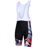 Zone3 Men's Lycra Power Bib Shorts | Black/Red/Grey/White