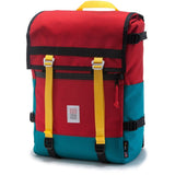 Topo Designs Flap Pack Backpack | Red/Turquoise