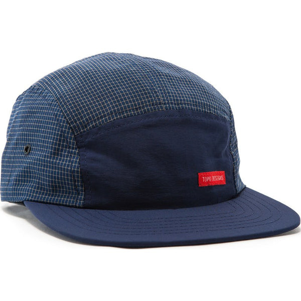 Topo Designs Nylon Camp Hat | Navy Grid