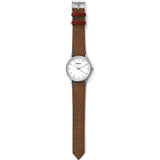 Breda Watches Zapf Watch | Silver/Light Brown 1697c