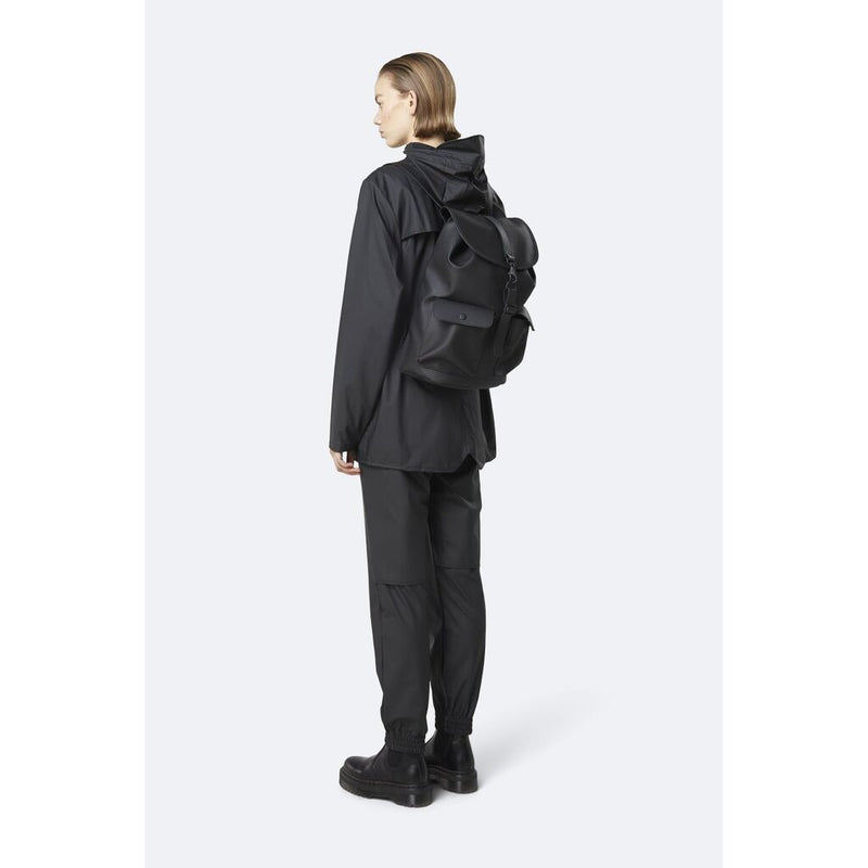 rains camp backpack black Rains Waterproof Camp Backpack