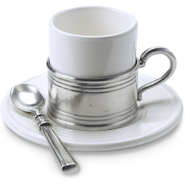 Match Espresso Cup with Ceramic Saucer