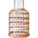 Seagrass Rattan Cage Vase Carafe |Small & Medium