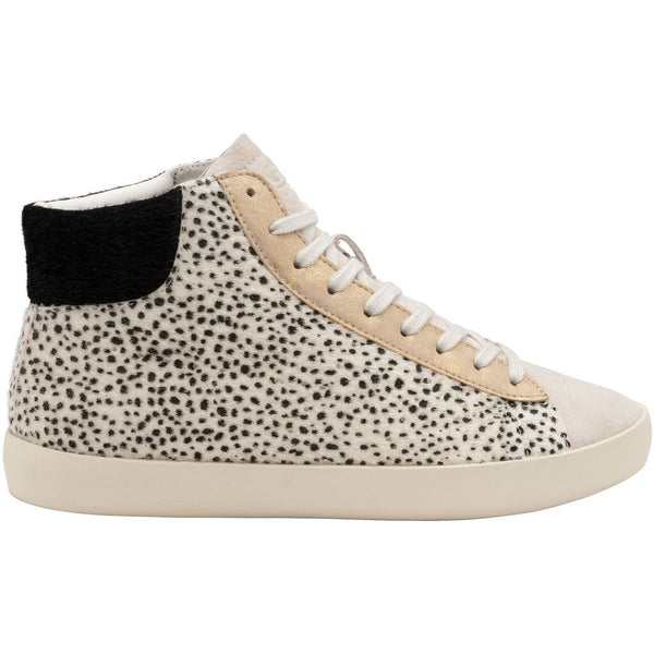 Gola Women's Nova High Oasis Sneakers | Off White/Cheetah