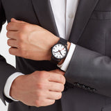 Mondaine Official Swiss Railways Watch Essence Pay Chip | Black/White Dial/Black Strap