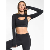 Koral Mina Blackout Long Sleeve Shrug | Black