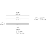 Artemide Ledbar Wall/Ceiling LED Light Generation 2 | 4FT Round 18W 90CRI 2-Wire Dim 120V ANO