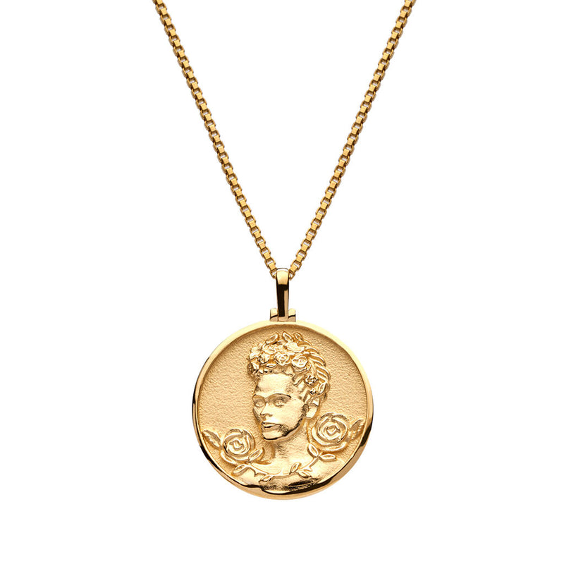 Awe Inspired Frida Kahlo Necklace | Box Chain