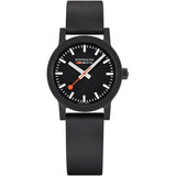 Mondaine Official Swiss Railways Watch Essence Pay Chip | Black/Black Dial/Black Strap