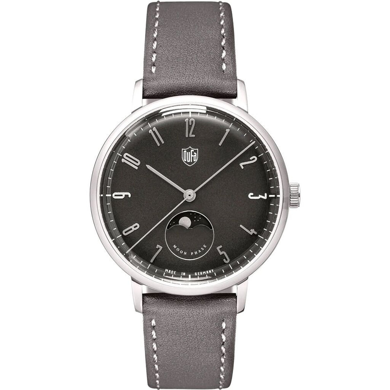 DuFa GROPIUS MONDPHASE Mondphase Watch | Stainless Steel Grey Dial Grey Band