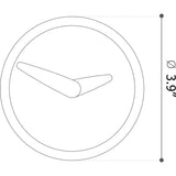 Nomon Atomo Wall T Clock | Graphite Brass with Walnut Hands