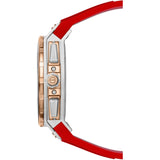 Brera Milano Granturismo Gt2 Chronograph Quartz Watch | Stainless Steel/Red Strap