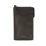 Kiko Leather Crossbody Phone Wallet | Black
