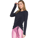 Koral Trade Crepe Long Sleeve Top | Black