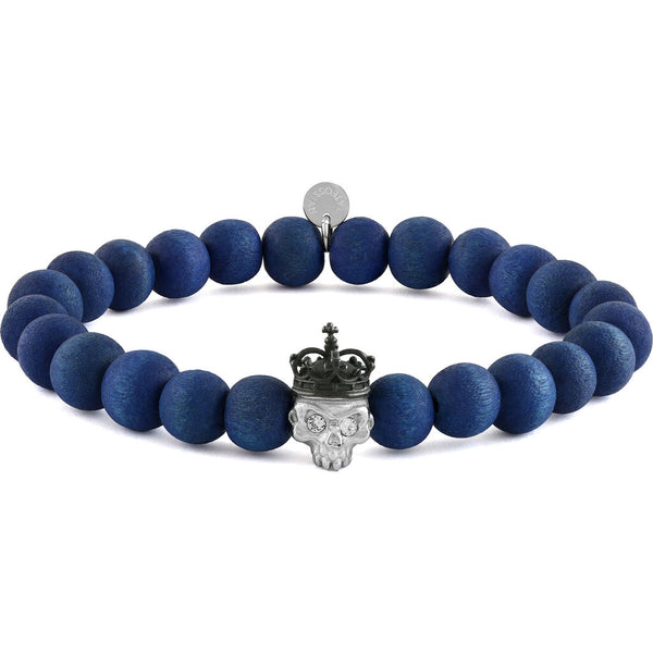 Tateossian King Skull Bracelet | Blue