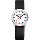 Mondaine Official Swiss Railways Simply Elegant Pay Chip Watch | White Dial/Black