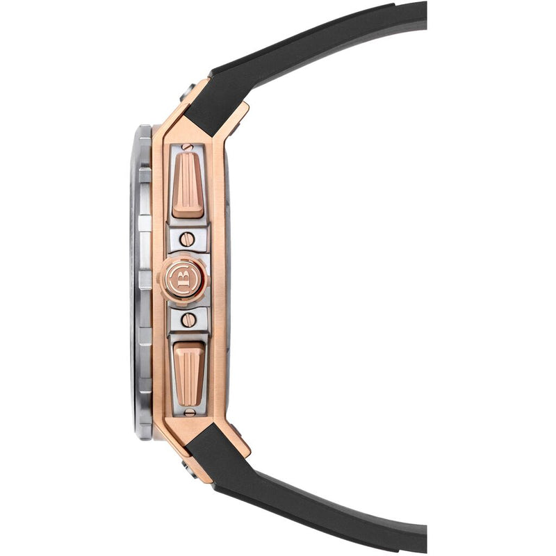 Brera Milano Granturismo Gt2 Chronograph Quartz Watch | Rose Gold/Black Strap