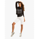 Koral Ultra High Rise Black Out Shorts | White