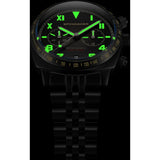 Spinnaker Hull Japan Quartz California Chronograph Watch | All Black / Stainless Steel / Black / Ionic Plating  Black